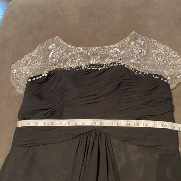 Women’s Black Long Chiffon Dress XL *READ DESCRIPTION** - Picture 7 of 10